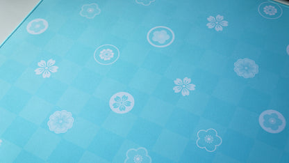 pastel monogram deskmats