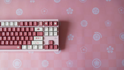 pastel monogram deskmats