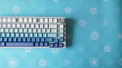 pastel monogram deskmats