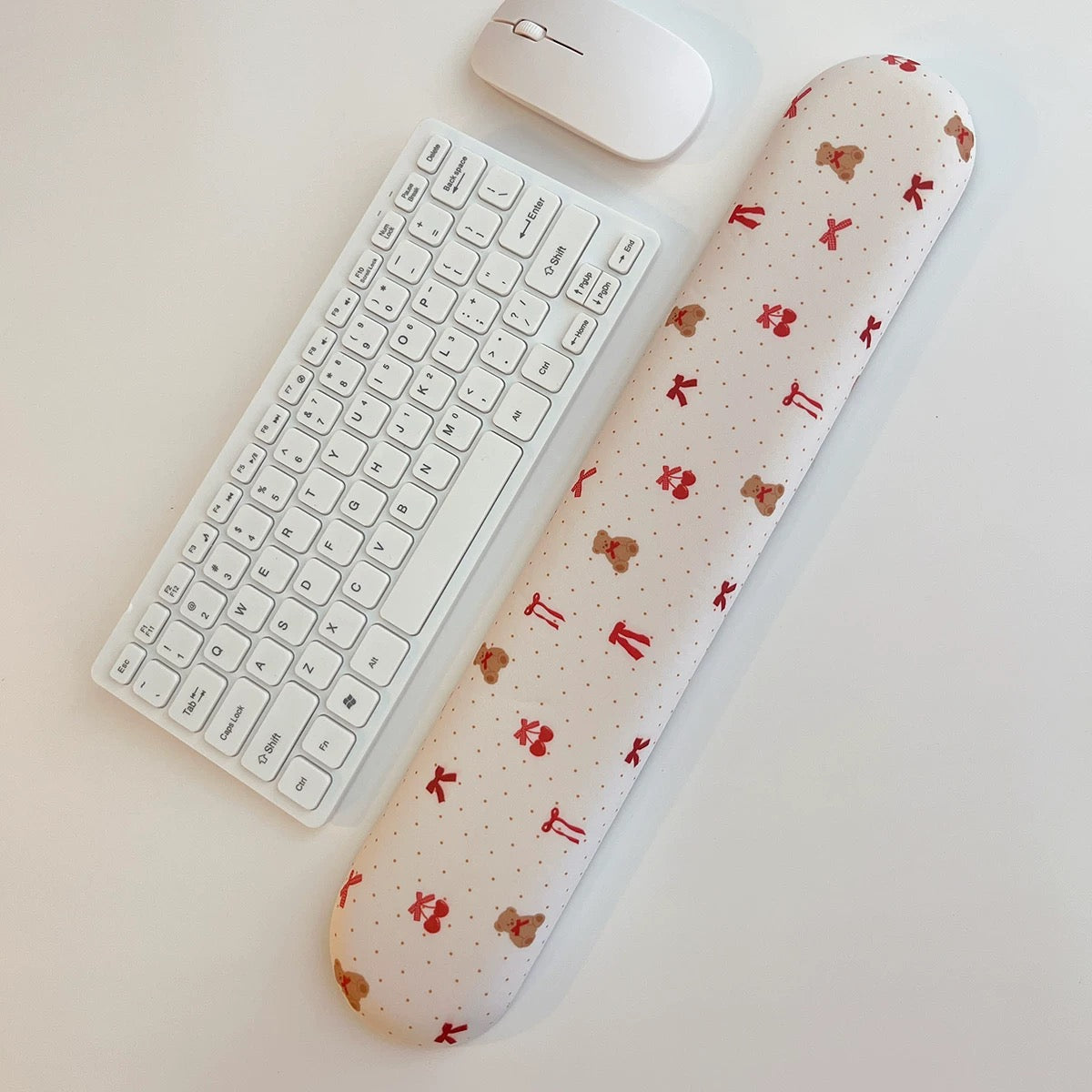 cherry teddy wrist rest