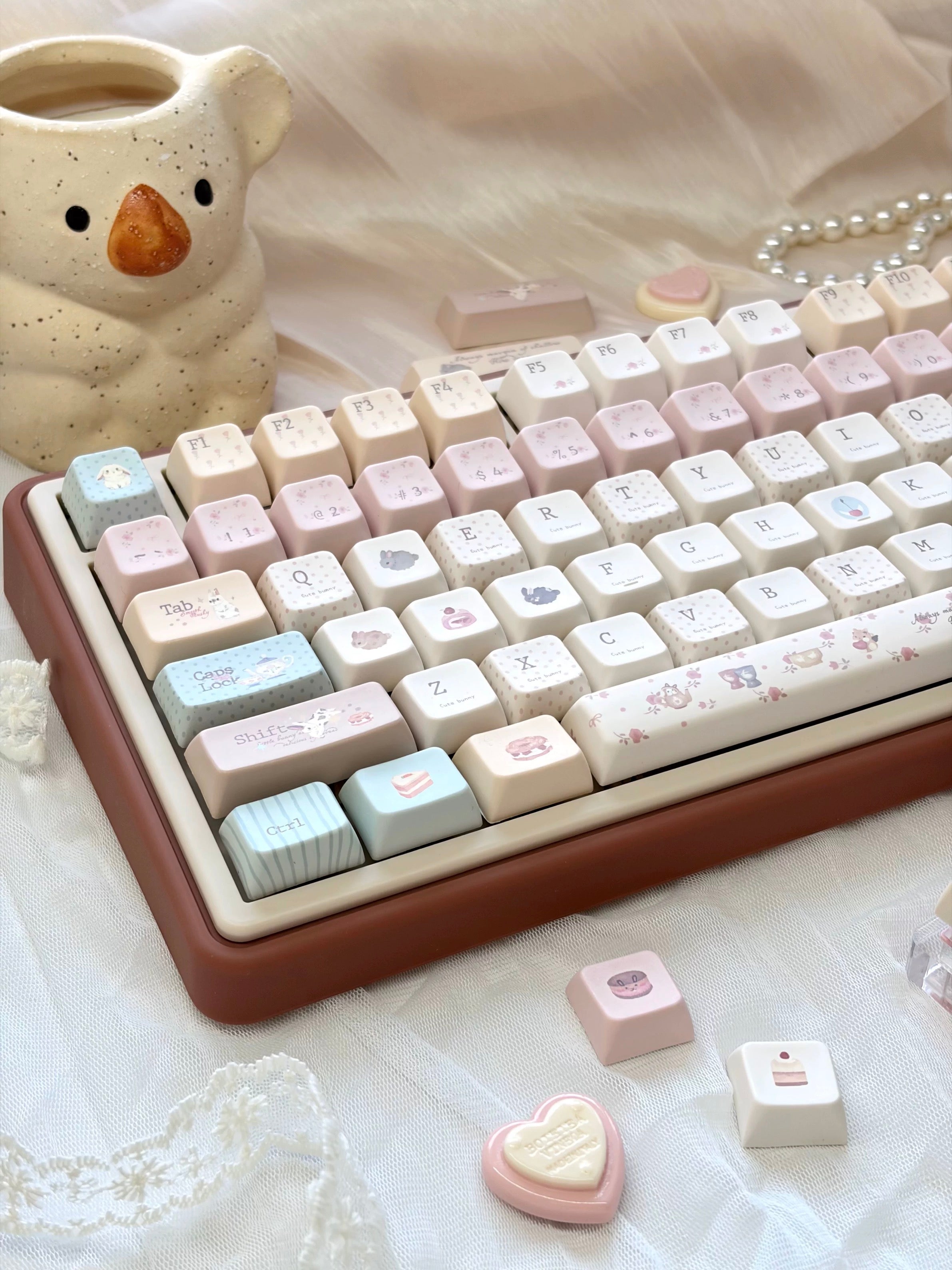bunny dessert keycaps