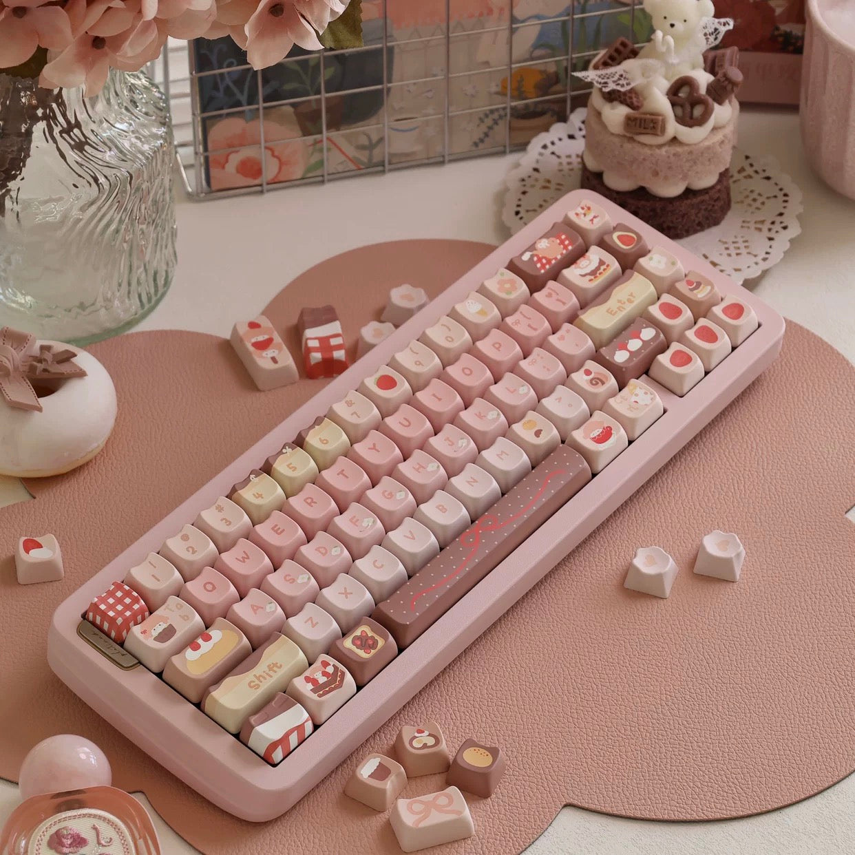 strawberry shortcake keycaps