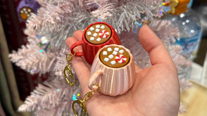 peppermint mocha clicky fidget keychain