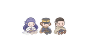 golden kamuy stickers (plushie ver.)