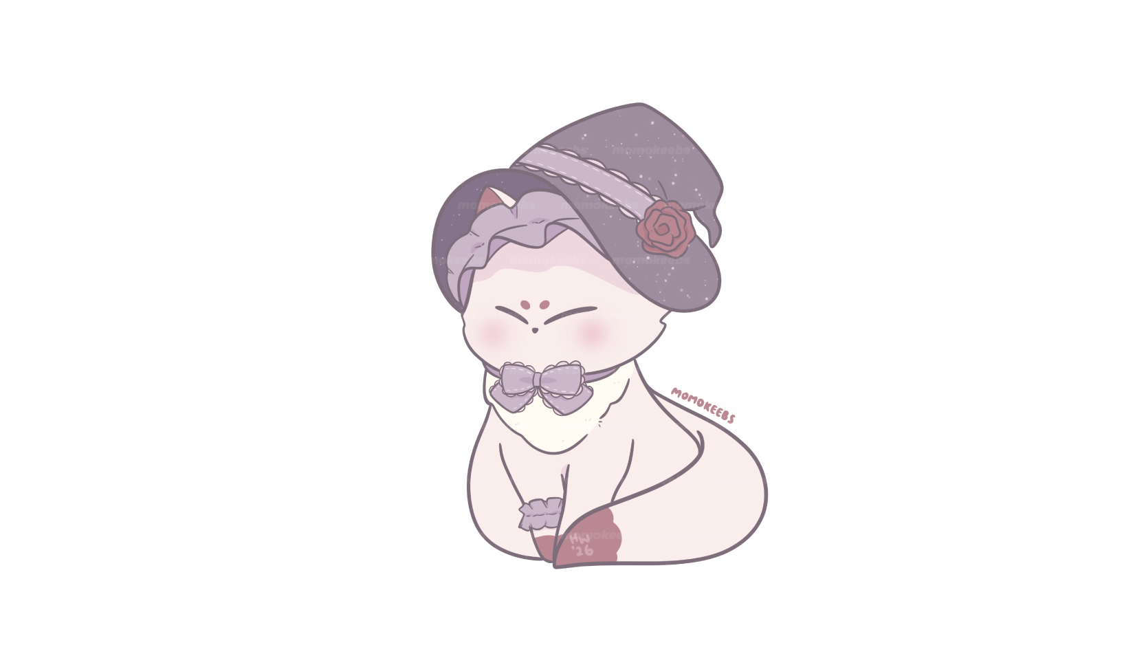 halloween keebtsune sticker (2026 ver.)