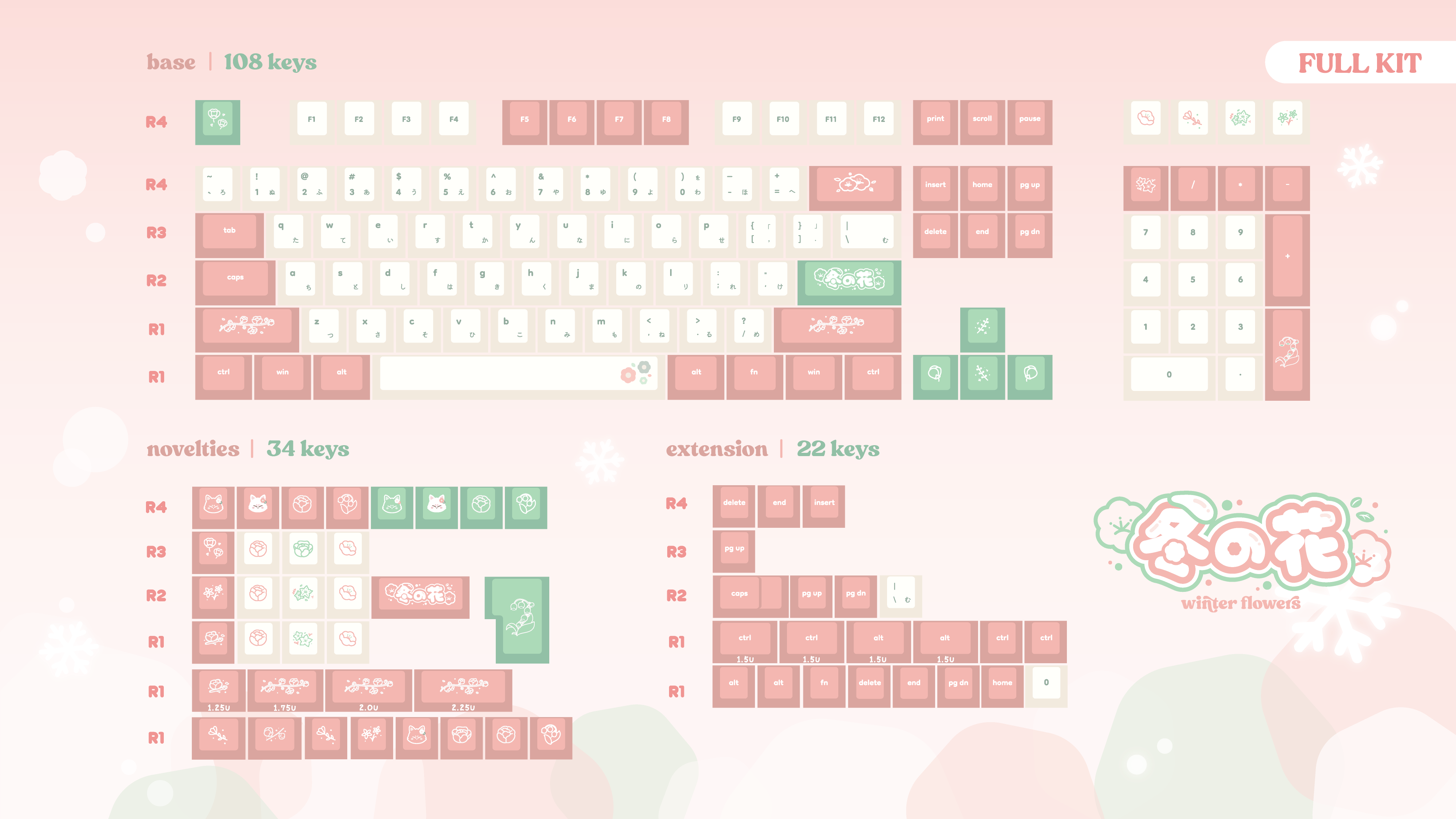 fuyu no hana keycaps