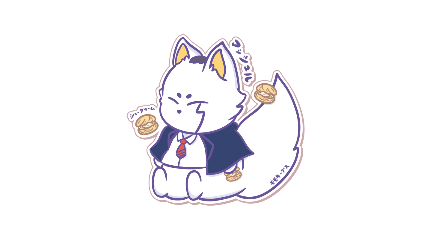 mashle keebtsune sticker