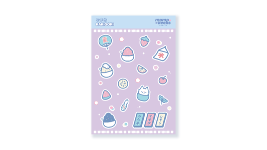 kakigori sticker sheet