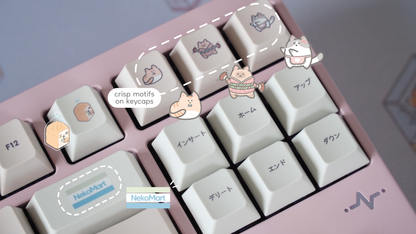 [P.O open] konbini kats keycaps