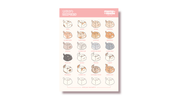 loaf cats sticker sheet