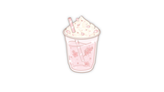 sakura frappe sticker