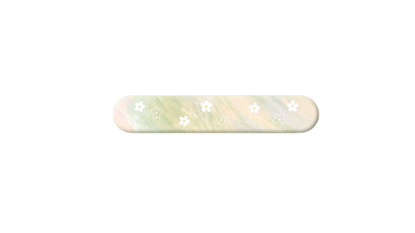 green floral wrist rest